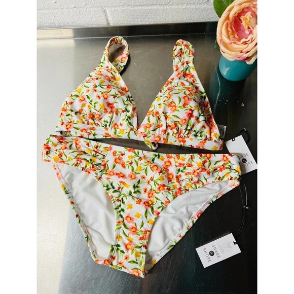 Shade & Shore Floral Bikini NWT - Picture 1 of 10